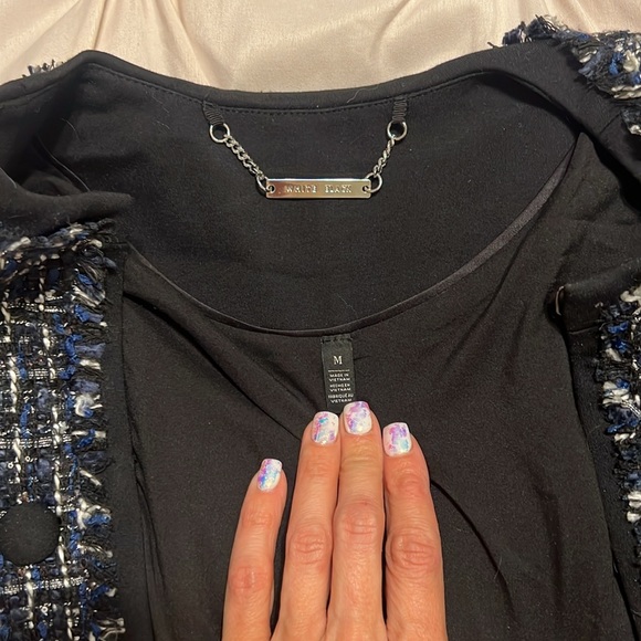 Beaded tweed military tweed jacket - Picture 9 of 9